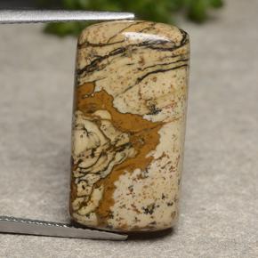Jaspe multicolorido natural 13,18ct, almofada cortada, opaco