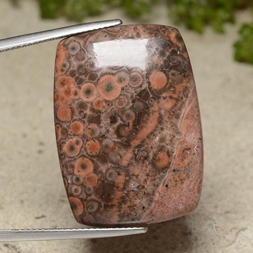 31.13ct Natural Multicolorido Jaspe, Almofada, Opaco