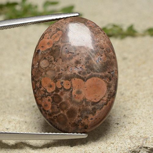 19.34ct Natural Multicolorido Jaspe, oval, Opaco