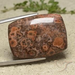 Jaspe Multicolorido Natural 30.35ct, Almofada, Opaco