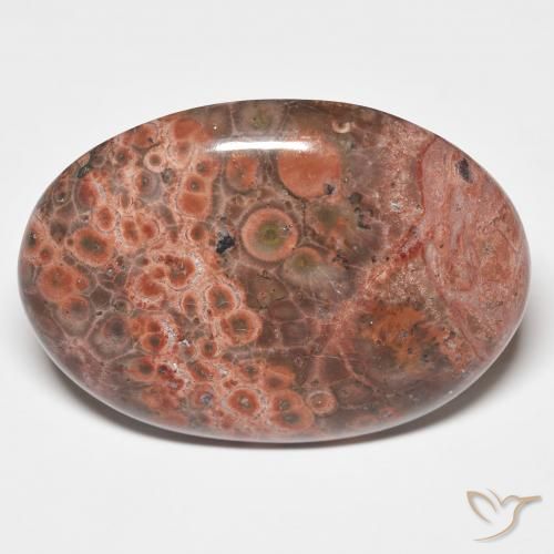 25.58ct Natural Multicolorido Jaspe, oval, Opaco