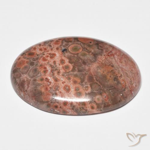 Jaspe Multicolorido Natural 25.58ct, oval, Opaco