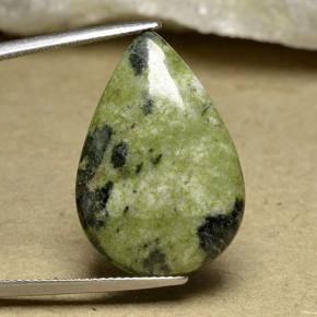 Jaspe multicolorido natural 15,63ct, formato de pêra, opaco
