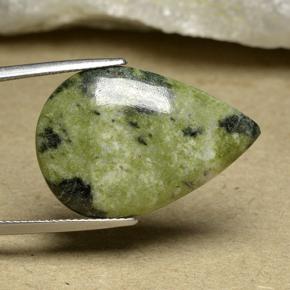 Jaspe multicolorido natural 15,63ct, formato de pêra, opaco