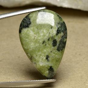 Jaspe multicolorido natural 15,63ct, formato de pêra, opaco