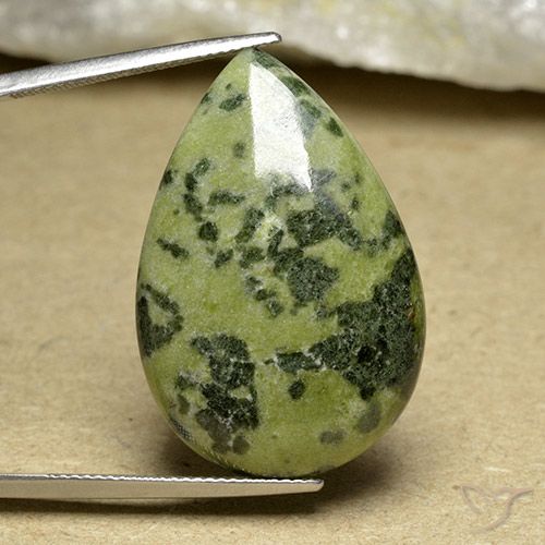 31.45ct Natural Multicolorido Jaspe, Formato de pêra, Opaco