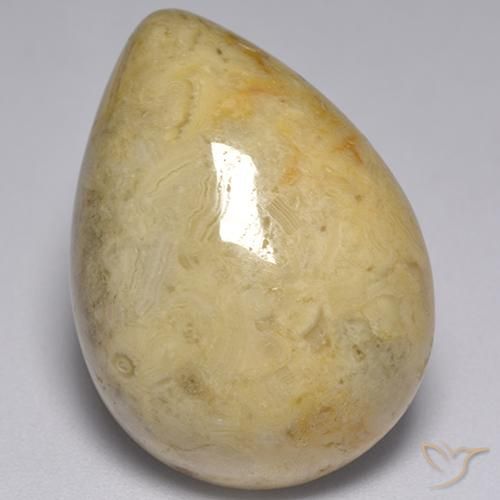 25.97ct Natural Multicolorido Jaspe, Formato de pêra, Opaco