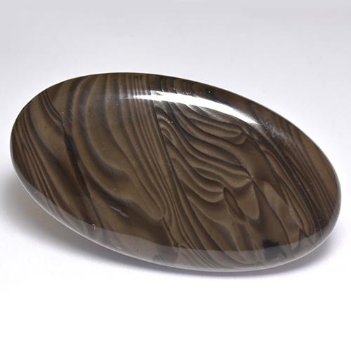 Jaspe Marrom Natural 51.37ct, Corte Oval, Opaco