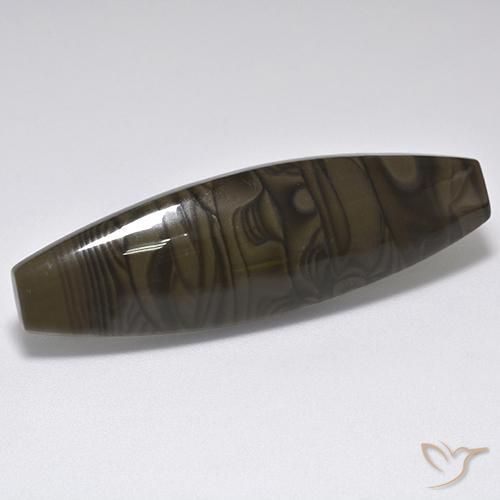 Jaspe marrom escuro Natural 21.93ct, Chique, Opaco