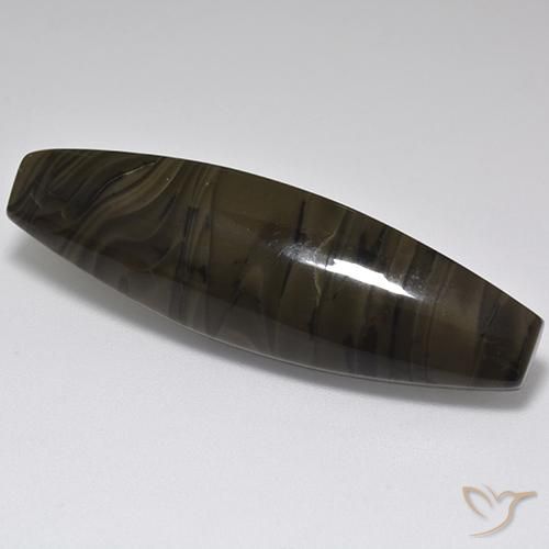 22.30ct Natural Marrom escuro Jaspe, Chique, Opaco
