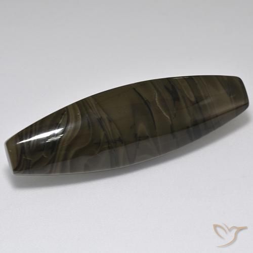 Jaspe Marrom escuro Natural 22.30ct, Chique, Opaco