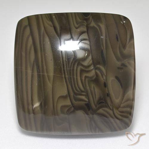 45.97ct Natural Castanho Cedro Jaspe, Almofada, Opaco