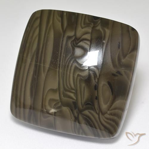 Jaspe Castanho Cedro Natural 45.97ct, Almofada, Opaco