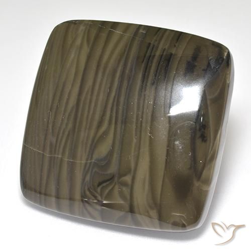 Jaspe Marrom escuro Natural 37.55ct, Almofada, Opaco