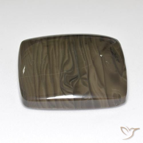 Jaspe Marrom escuro Natural 37.55ct, Almofada, Opaco