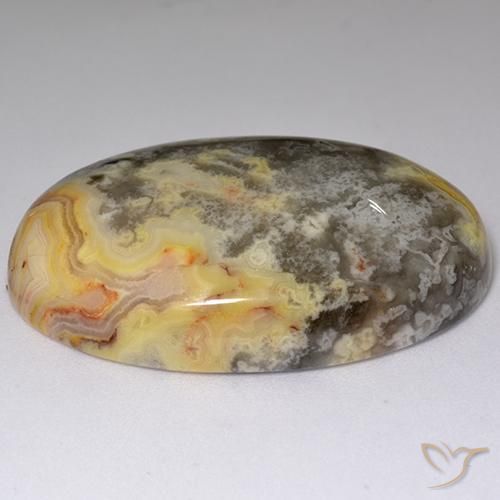 Jaspe Multicolorido Natural 51.53ct, oval, Opaco