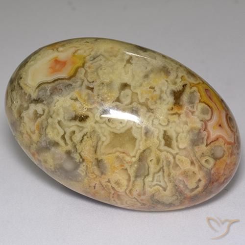 59.84ct Natural Multicolorido Jaspe, oval, Opaco