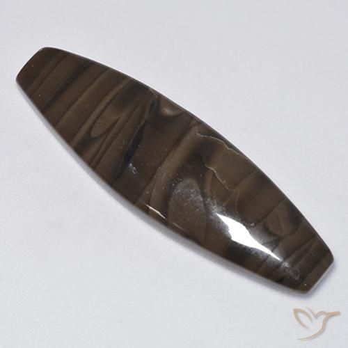 Jaspe Castanho médio Natural 19.13ct, Chique, Opaco