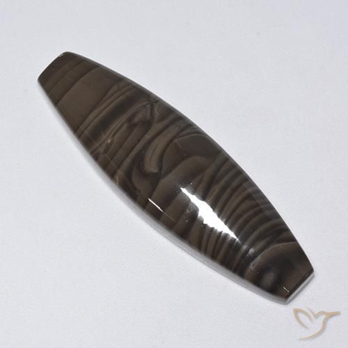 Jaspe Castanho médio Natural 21.96ct, Chique, Opaco