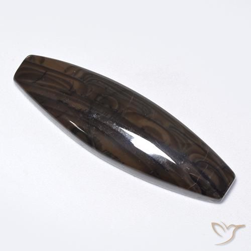 Jaspe Chocolate marrom Natural 21.33ct, Chique, Opaco