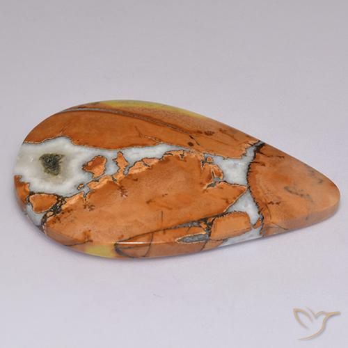 Jaspe Multicolorido Natural 38.11ct, Formato de pêra, Opaco