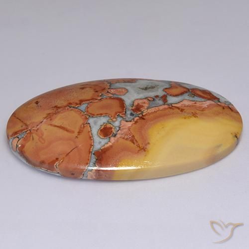 Jaspe Multicolorido Natural 60.01ct, oval, Opaco