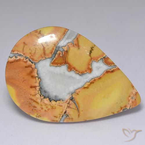Jaspe Multicolorido Natural 33.48ct, Formato de pêra, Opaco