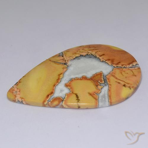 Jaspe Multicolorido Natural 33.48ct, Formato de pêra, Opaco