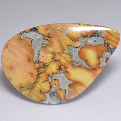 Jaspe multicolorido natural 40,03ct, forma extravagante, opaco