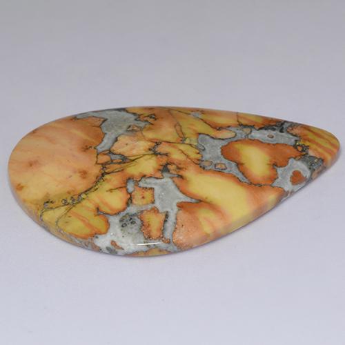 Jaspe multicolorido natural 40,03ct, forma extravagante, opaco