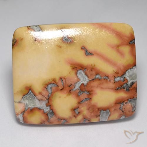 Jaspe Multicolorido Natural 65.37ct, Almofada, Opaco