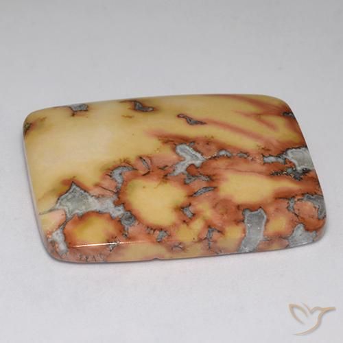 Jaspe Multicolorido Natural 65.37ct, Almofada, Opaco