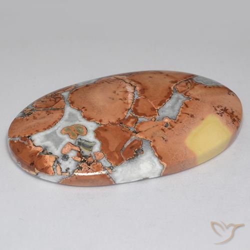 Jaspe Multicolorido Natural 68.68ct, oval, Opaco