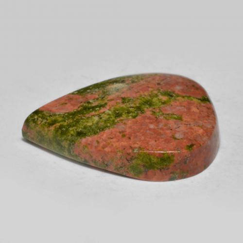 Jaspe multicolorido natural 13,09ct, formato de pêra, opaco
