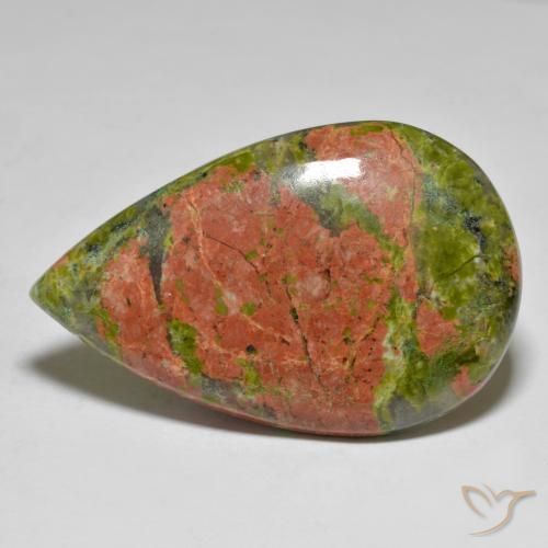 Jaspe Multicolorido Natural 41.42ct, Formato de pêra, Opaco