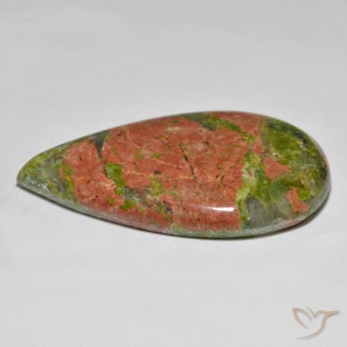 Jaspe Multicolorido Natural 41.42ct, Formato de pêra, Opaco