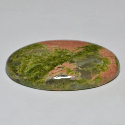 Jaspe multicolorido natural 25,51ct, corte oval, opaco