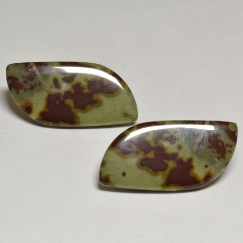 Pedras preciosas de jaspe multicolorido natural de 16,50 ct, forma extravagante, opaco