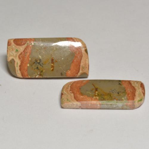 Pedras preciosas de jaspe multicolorido natural de 19,13 ct, forma extravagante, opaco