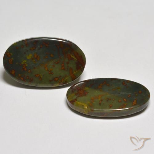 Pedras preciosas de Jaspe Multicolorido natural de 18.15 ct, oval, Opaco