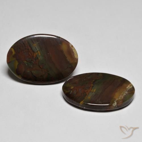 19.29ctw Natural Multicolorido Jaspe, oval, Opaco