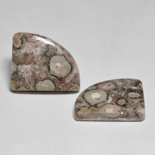 Pedras preciosas de jaspe multicolorido natural de 8,02 ct, forma extravagante, opaco
