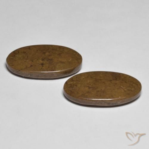 Pedras preciosas de Jaspe Multicolorido natural de 15.07 ct, oval, Opaco