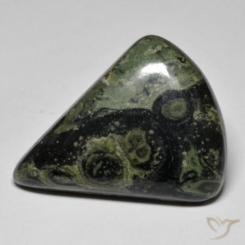 35.75ct Natural Multicolorido Jaspe, Formato de pêra, Opaco