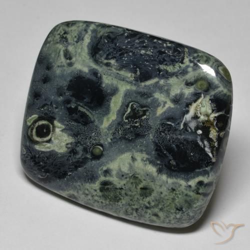 35.95ct Natural Multicolorido Jaspe, Almofada, Opaco