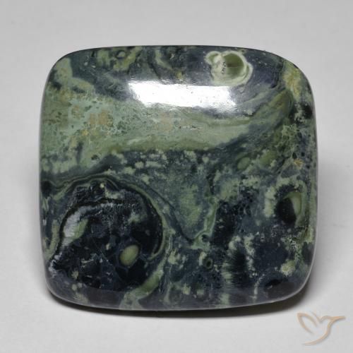 Jaspe Multicolorido Natural 34.50ct, Almofada, Opaco