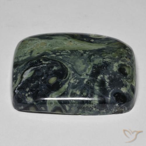 Jaspe Multicolorido Natural 34.50ct, Almofada, Opaco