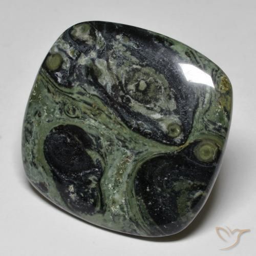 39.04ct Natural Multicolorido Jaspe, Almofada, Opaco