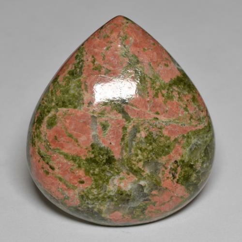 Jaspe multicolorido natural 53,99ct, formato de pêra, opaco