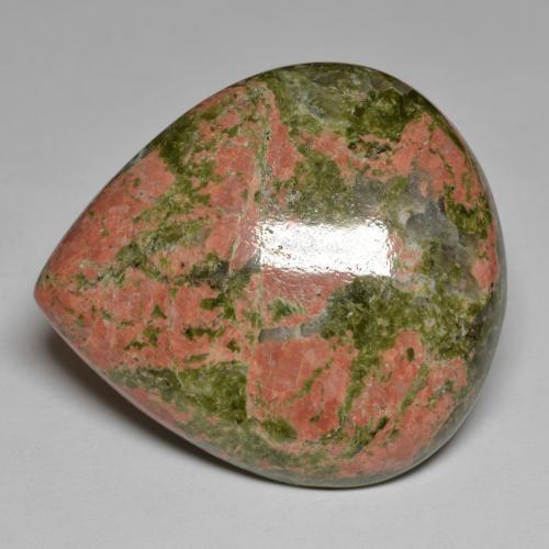 Jaspe multicolorido natural 53,99ct, formato de pêra, opaco